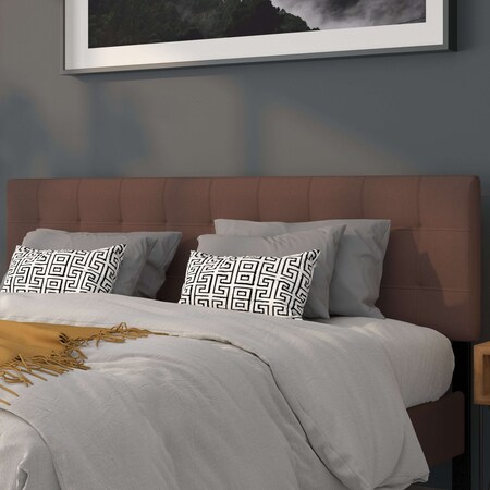 Flash Furniture King, Bedford Headboard, Brown Fabric HG-HB1704-K-DBR-GG